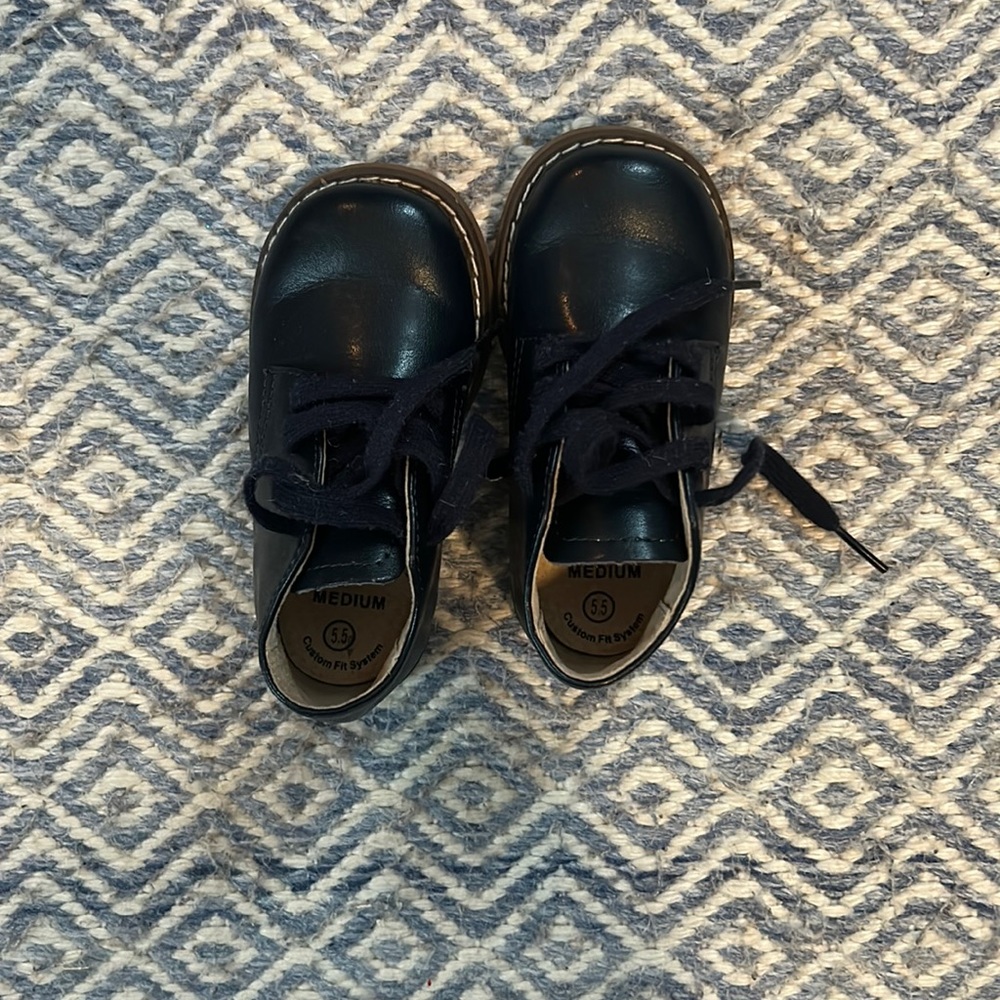 Navy blue booties